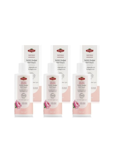 Otacı Doğal Gül Suyu 3 x 150 ML