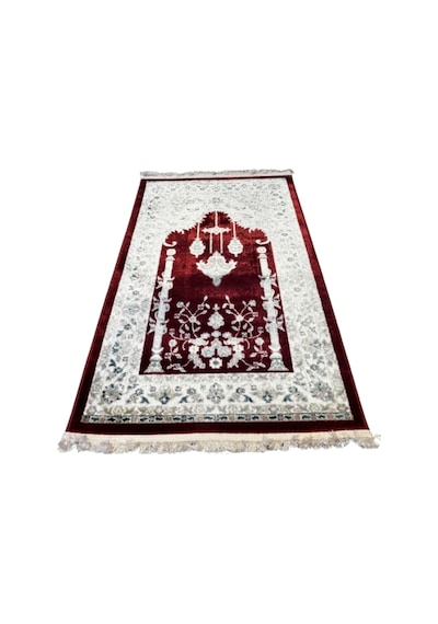 Seccade Dokuma Halı Seccade Püsküllü 80x125 Kırmızı