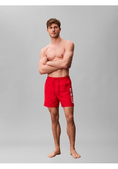 Calvin Klein Medıum Drawstrıng Kırmızı Erkek Orta Boy Deniz Şortu