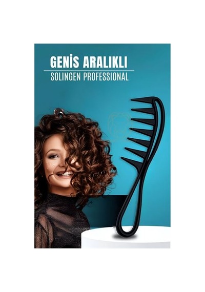 Zenvac Geniş Dişli Stil Tarağı Karbon Solingen Professional 721103 Zenvac29