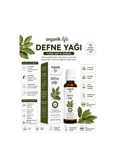 Defne Yağı 20 Ml Defne Yaprağı Yağı Bitkisel Sabit Yağ Cilt Ve Saç Bakımı Diğer