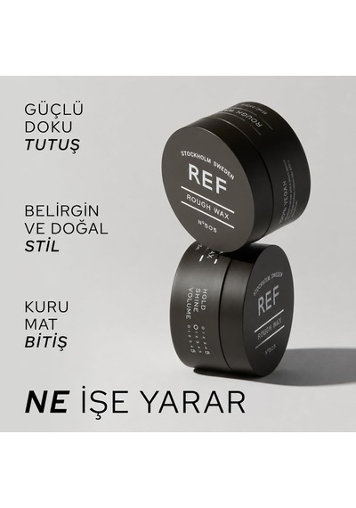 Rough Wax N 505 85 Ml - Güçlü Tutuş Sağlayan Mat Şekillendirici Saç Macunu
