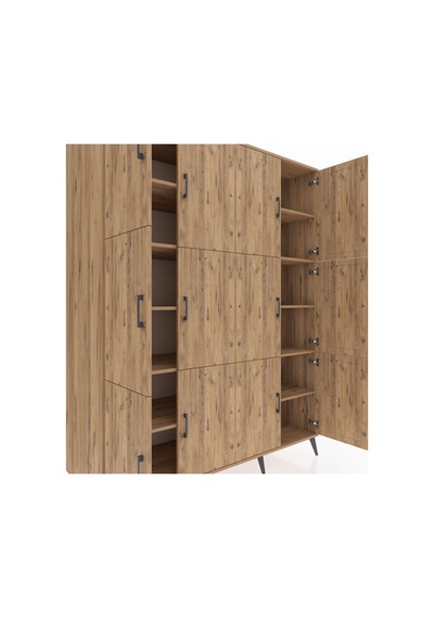 Kronos Gardrop 10 Raflı 12 Kapaklı 176x59x221 Çam-çam Çam Kronos Gardrop 10 Raflı 12 Kapaklı 176x59x221 Çam-çam Çam