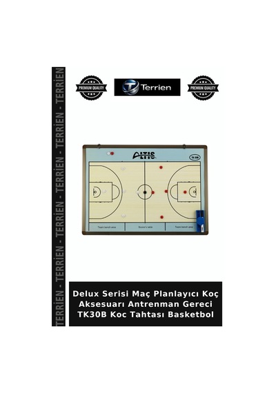 Delux Serisi Maç Planlayıcı Koç Aksesuarı Antrenman Gereci Tk30b Koc Tahtası Basketbol