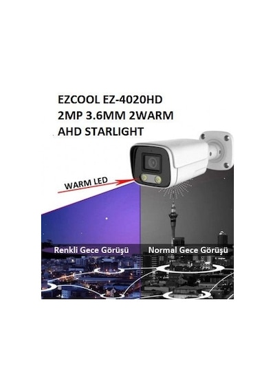 Ezcool Ez-4020hd 2 Mp 3.6mm Fullcolor Bullet Kamera