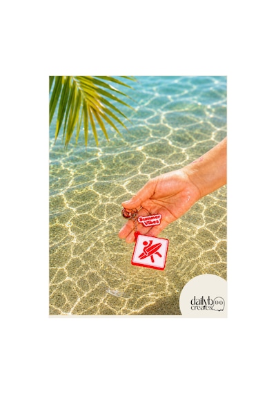 Paddle Board Charm Anahtarlık -summer Vibes Figürlü Çanta Aksesuarı-kutu İçecek Açacaklı Anahtarlık-3d Dekoratif Baskı-kırmızı Kırmızı