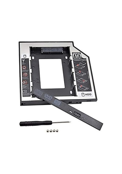 Al-4716 Sata Hdd Harddisk Caddy Kızak Kutu Ssd Notebook , İkinci Hdd Takma, 9.5 Mm