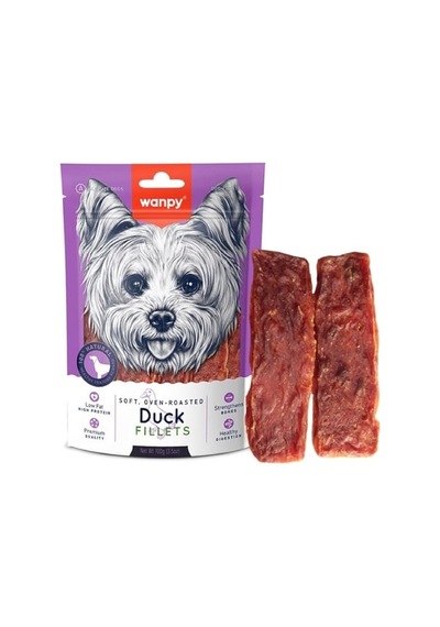 Oven Roasted Gerçek Ördek Fileto 100 G Köpek Ödülü, Küçük Köpekler