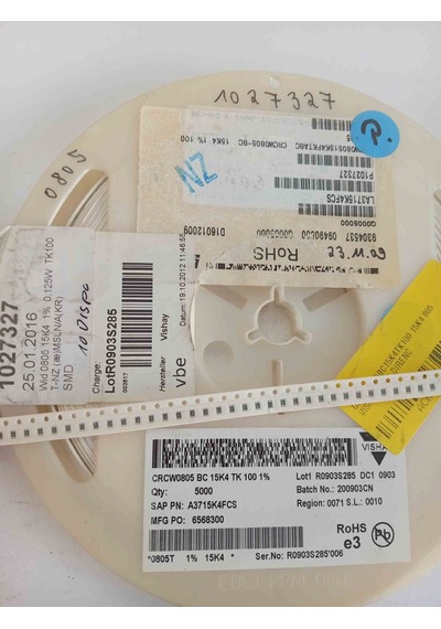 Crcw0805bc15k4tk100 15k4 805 Vıshay Smd Direnç 500 Adet