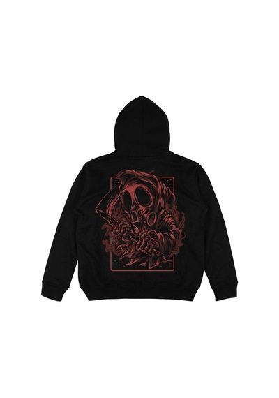 Startmore Adrift Blood Siyah Oversize Unisex Kapüşonlu Sweatshirt Hoodie Siyah