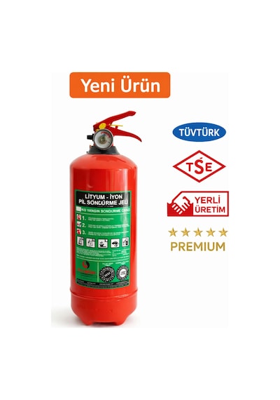 1 Kg Elektrikli Araç Lityum Yangın Söndürücü Kkt Yangın Tüpü