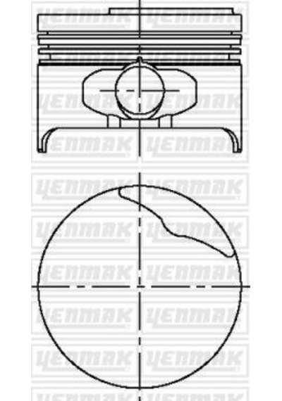 Yenmak 31-04167-000 Motor Piston Segman Std 79.50mm Megane 1.6 İe 8v K7m 1.2 Silindir 7701700668-7701700667-7701700666