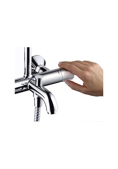 Hansgrohe Vernis Blend 200 1 Jet Termostatlı Duş Kolonu - 26274000 Krom
