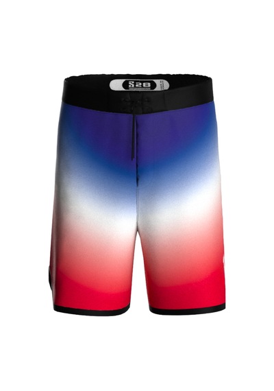 Pose I Down Nebula Surge Boardshort Beyaz  -  Kırmızı