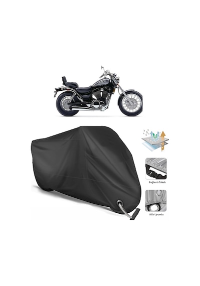 Suzuki Vl 1400 Intruder Motor Branda(Kilit Uyumlu-Siyah (457274928)