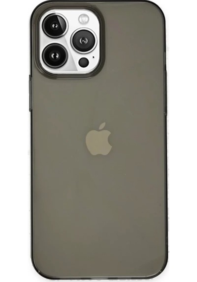 Newface Apple iPhone Uyumlu 14 Pro Kılıf Pc Sert Şeffaf Kapak - Siyah Diğer