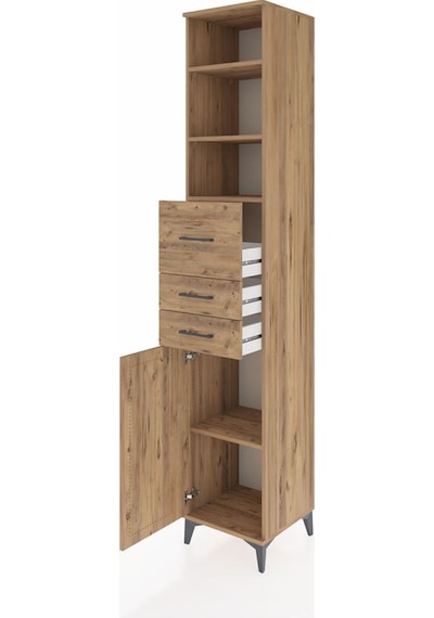 Hyperion Dolap 4 Raflı 3 Çekmeceli Tek Kapaklı 44x44x243 Çam-çam Atlas Çam Hyperion Dolap 4 Raflı 3 Çekmeceli Tek Kapaklı 44x44x243 Çam-çam Atlas Çam
