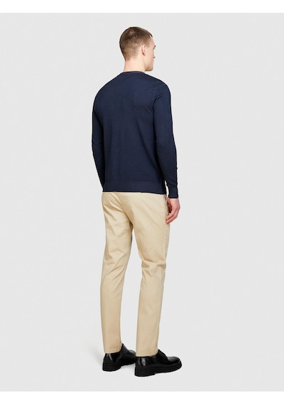 Sisley Streç Pamuklu Kemer Delikli Slim Fit Pantolon Erkek Bej Pantolon - 324p4aıhsf021