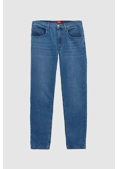 D's Damat Ds Damat Comfort Fit Mavi Düz Jean Kot Beş Cepli Yıkamalı Denim Pantolon 3hcj3ort00103 701