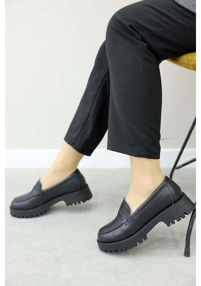 Fast Step Hakiki Deri Kadın Casual Ayakkabı 581za2482 Siyah