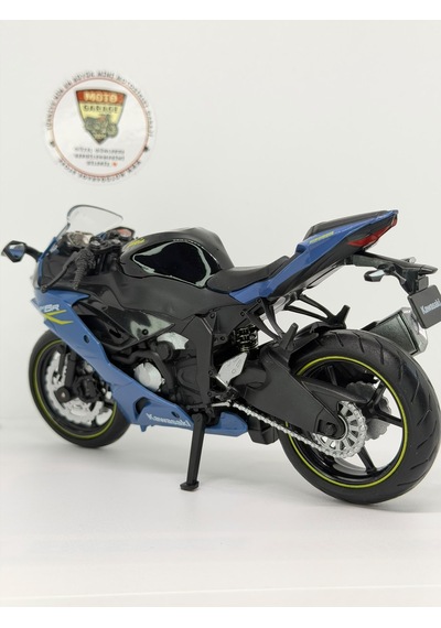 Kawasaki Ninja Zx-6r 1:12 Lacivert Diecast Motosiklet Model