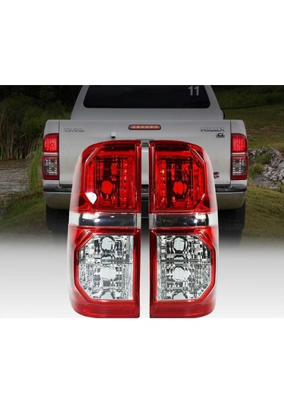 Toyota Uyumlu Hilux Sağ + Sol Stop Lambası Takımı Komple 2010--2015 Duyl