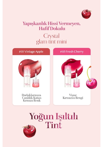 Clio Crystal Glam Tint Mini 01 Vintage Apple