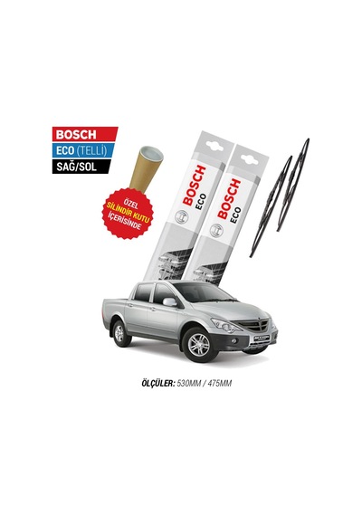 Bosch Eco Ssangyong Actyon Sports Silecek Takımı (2008-2011)