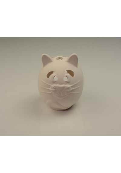 Kedi Mumluk | Boyanabilir Obje Seramik Bisküvi
