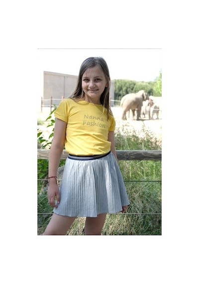Vintage Pamuk Tişört Sarı Nanna Fashion 2022-G-0003