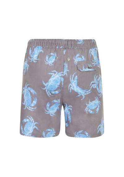 Fiji Blue Crab Hayvan Yengec Desenli Erkek Cocuk Mayo Bej
