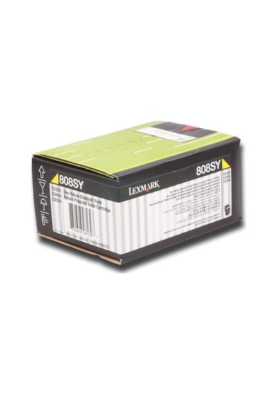 Lexmark 80C80Y0 1.000 Sayfa Yellow Sarı Toner CX310-410-510 808Y