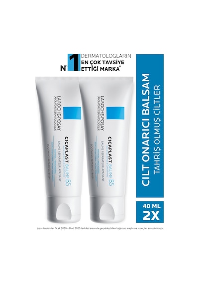 La Roche Posay Cicaplast Baume B5 Onarıcı Bakım Kremi 2 x 40 ML