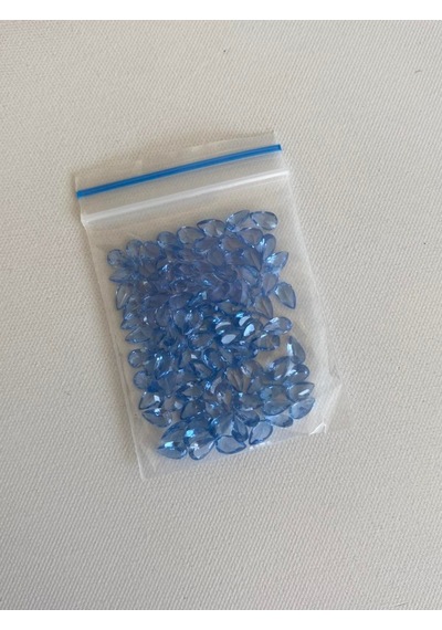 Armut Kesim Sentetik Taş 3x5mm 100 Adet Koyu Mavi