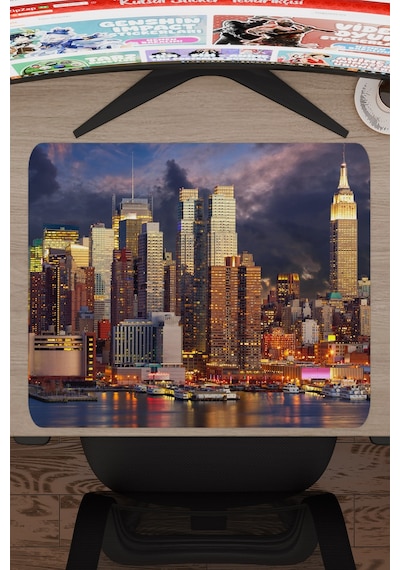 New York Amerika V5 48x40 Xl Gaming Kauçuk Kaymaz Taban Mouse Pad Fare Altlığı