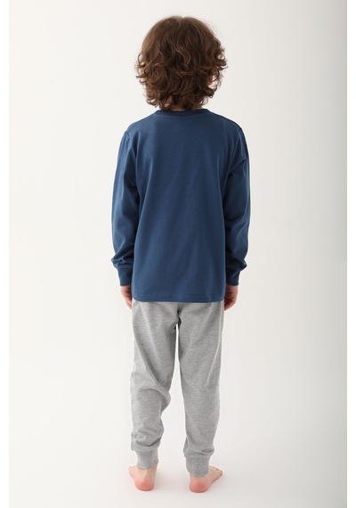 Mickey Mouse D4821-3 Çocuk  Koyu Indigo Pijama