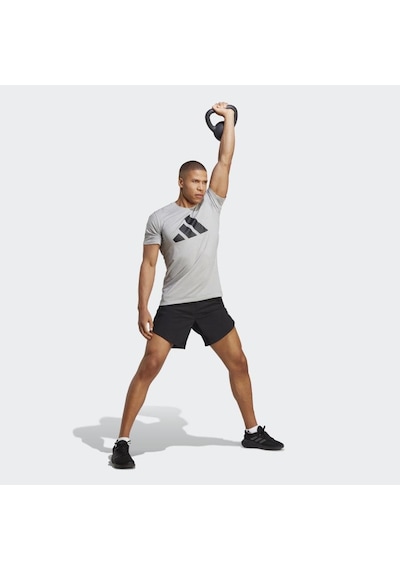 Adidas Tr-Es Fr Logo Tee Erkek Spor Tişört - Ib8276 Gri