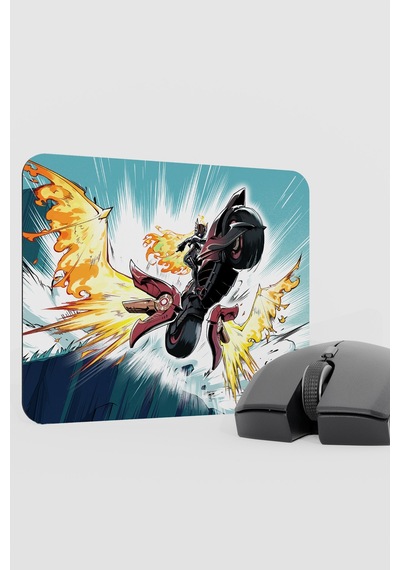 Mavuika Genshin Impact Anime Gacha V4 - 22x18 Gaming Mouse Pad Fare Altlığı