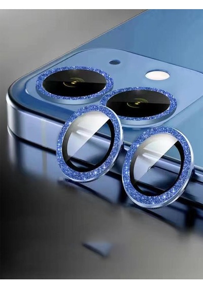 BİNANO Apple Uyumlu iPhone 12 PRO DIAMOND MAVİ CAMERA KORUYUCU
