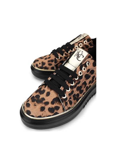 Tamer Tanca Kadın Vegan Leopar Sneakers & Spor Ayakkabı 817 08-2 Bn Ayk Sk24-25 Leopar Çok Renkli