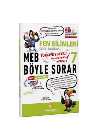 Sinan Kuzucu Yayınları 7. Sınıf Fen Bilimleri Soru Bankası 2028 Lgs Ön Hazırlık