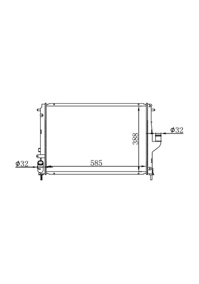 Radyatör - 610 - Brazing Dacıa Duster 10 Logan 05 1.5 Dci Mek.şanz. / - Dpmıx-hb - Ac 585x408x26