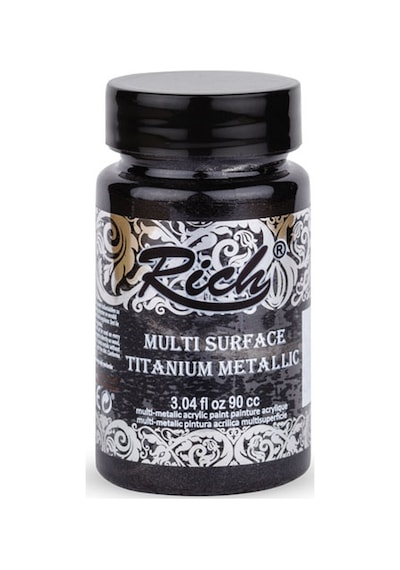 Rich Multi Surface Titanium Metalik Boya 90 Cc. N 2544 Siyah N11.894