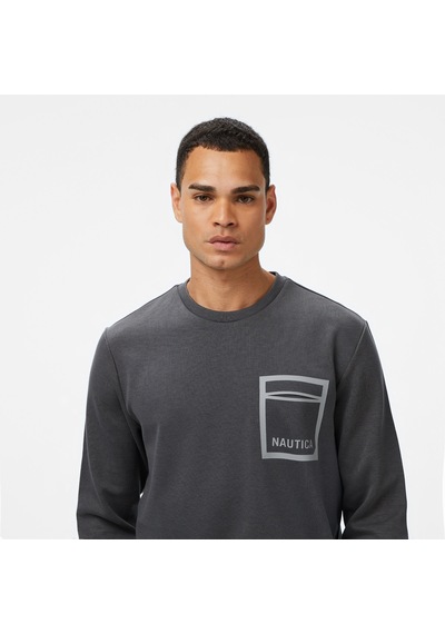 Nautica Classic Fit Erkek Gri Sweatshirtdüzk57021t