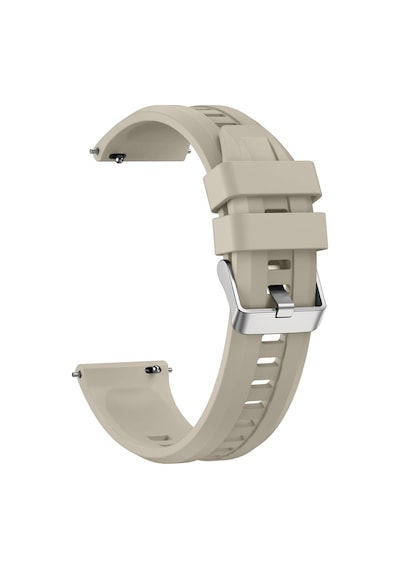 Sneezy Huawei Watch Gt5 46mm İle Uyumlu Spor Silikon Metal Tokalı Soft Saat Kordonu