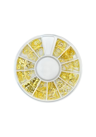 Misyul Tırnak Süsleme Taşı 12 Gözlü Mix Paket Gold Kalp-oval Mıs-2082
