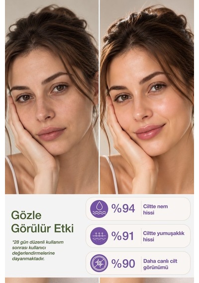 Kiperin Serum Gece Yenileyici & Onarıcı Niasinamid, Hyaluronik Asit, Gül 30 ML