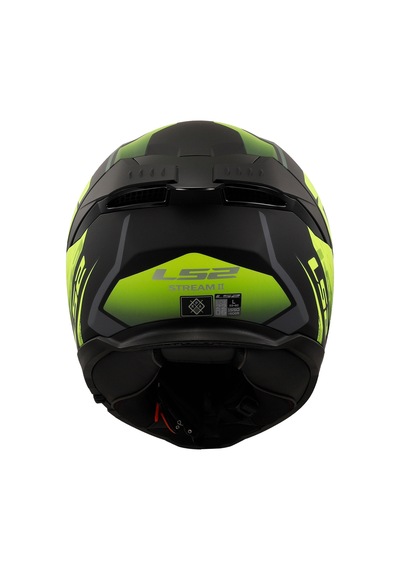 Ls2 Stream 2 Fury Mat Siyah-gri-neon Sarı Kask