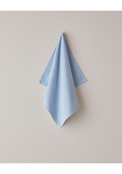 English Home Twill Pamuk Yüz Havlusu 50x70 Cm Açık Mavi Açık Mavi