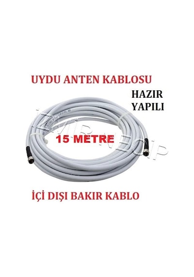 Anten Kablosu 15 Metre Uydu Anten Çanak Kablosu 15 M